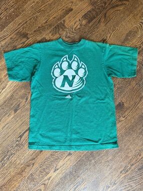 Adidas Northwest Missouri State University Bearcat Paw Logo T-shirt Youth 10-12